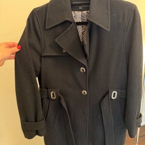 Via Spiga Belted Wool Coat